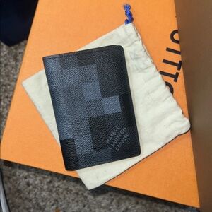 Louis Vuitton Pocket Organizer in the black Damoflage coated canvas
